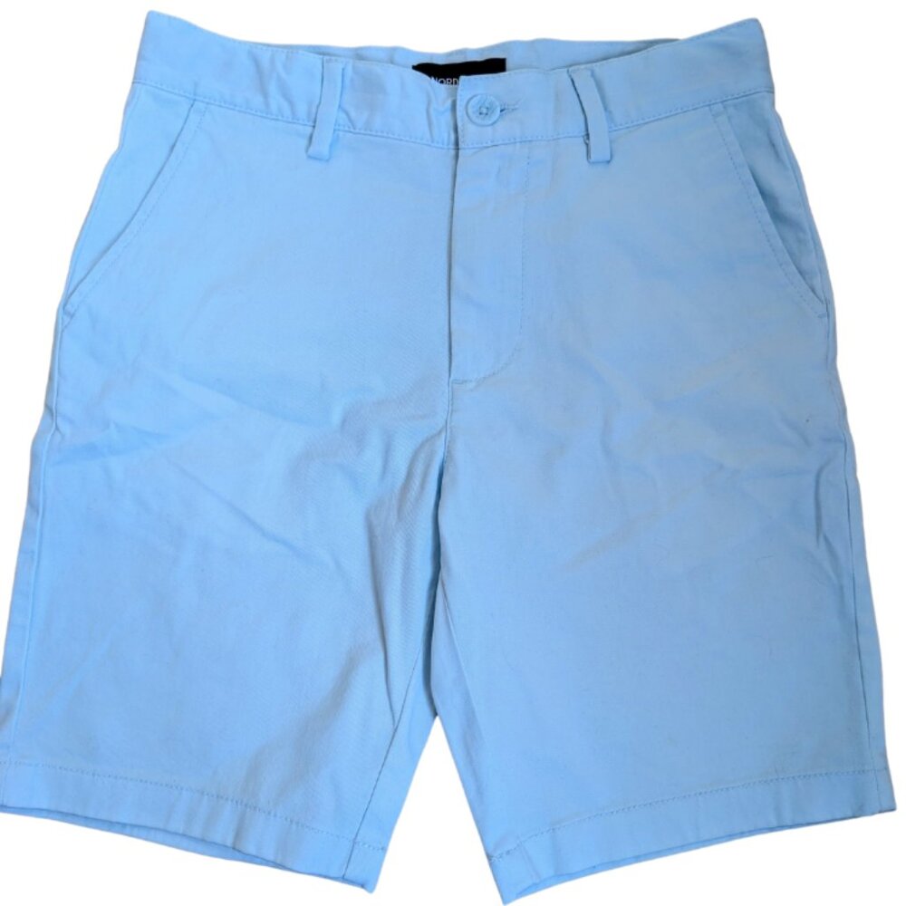Nordstrom Boys/Kids' Slim Straight Leg Chino Shorts - Easter Blue - Size 12